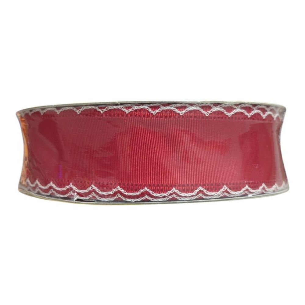 Member's Mark Wired Edge Premium Spring Ribbon, 1.5in Wide x 50yds - Red